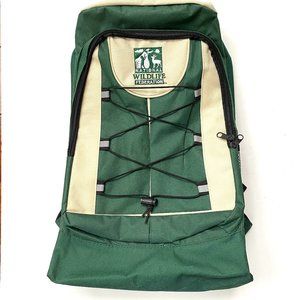 National Wildlife Federation Backpack Canvas Green & Beige Lightweight Hiking